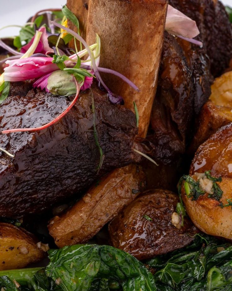 Braised short rib, cropped for a feed ad