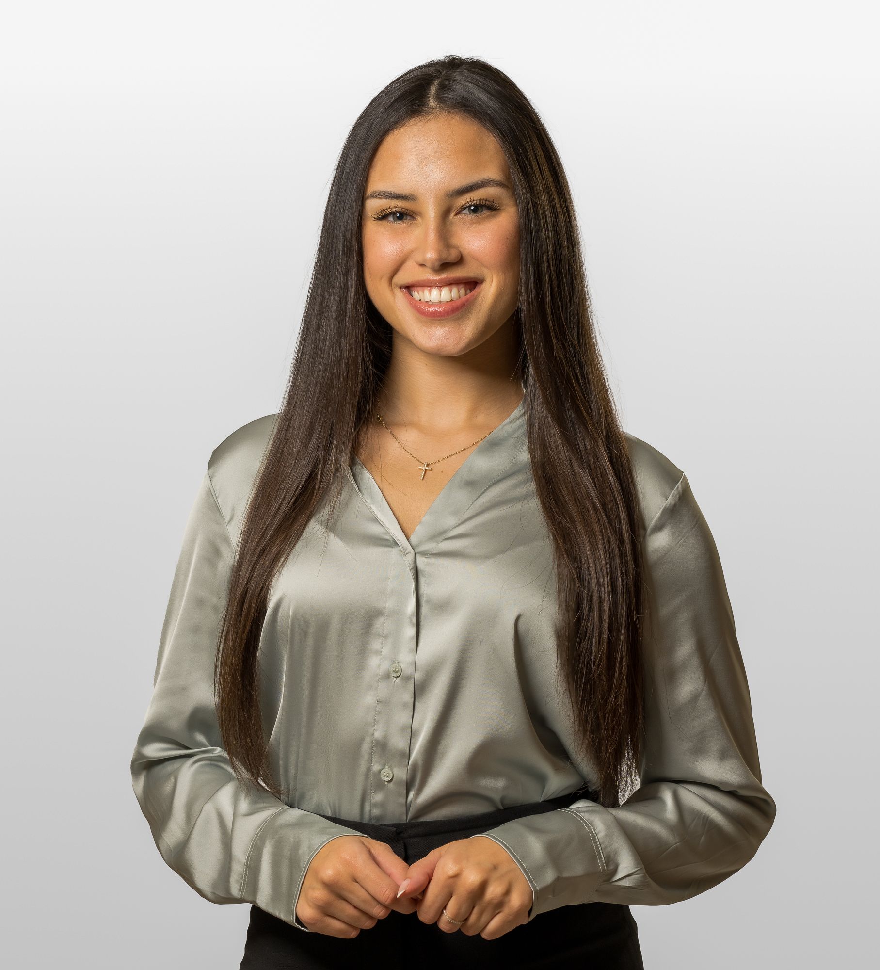 A business portrait, cropped for a feed ad